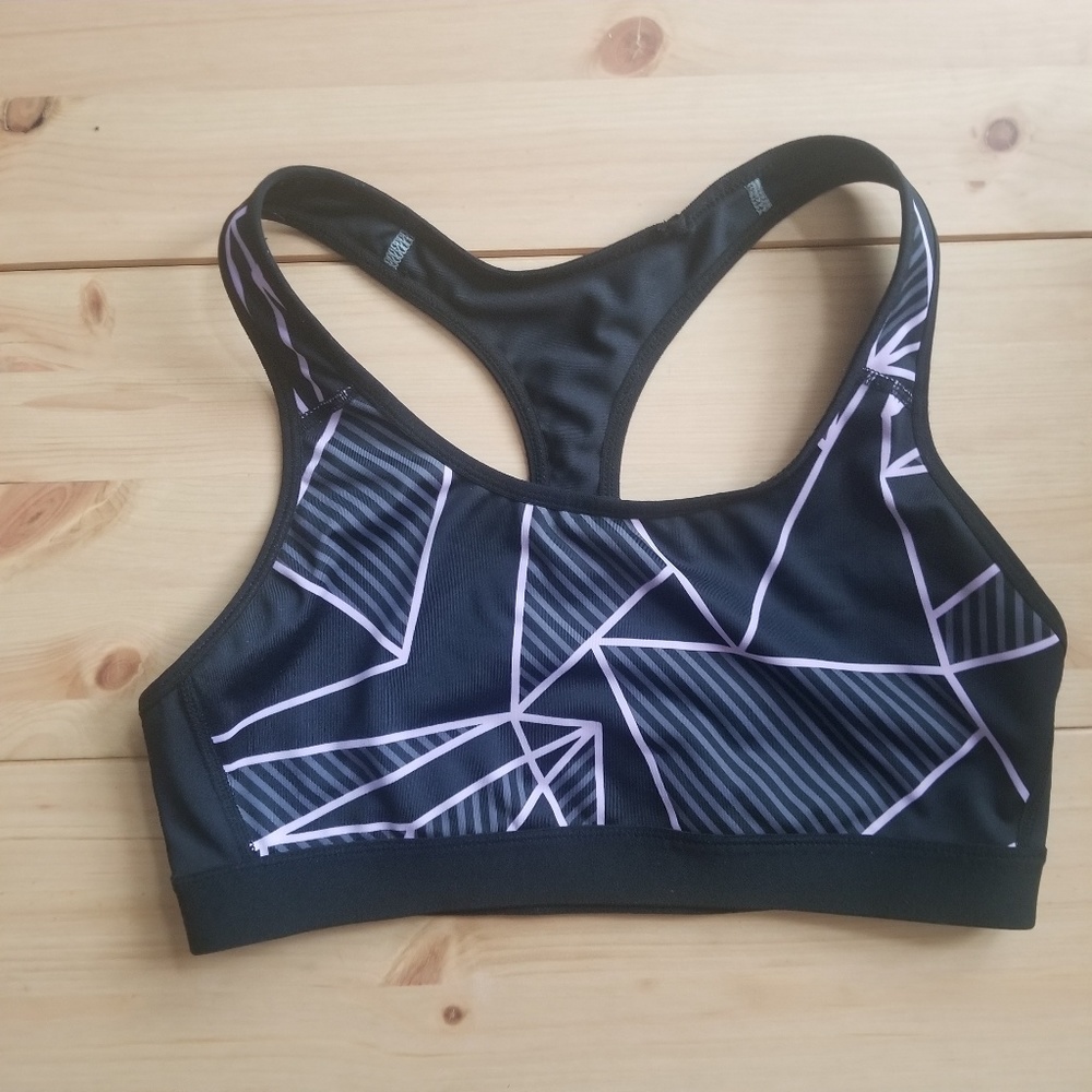 SOLD - Champion black and purple sports bra